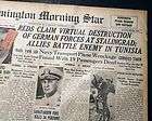 1943 world war ii old newspaper battle of stalingrad ends