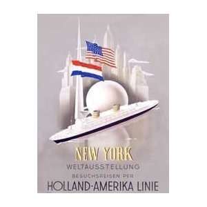   America Line   Artist Ten Broek  Poster Size 24 X 18