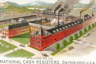 National Cash Register DAYTON Ohio French 100+ yrs CARD  