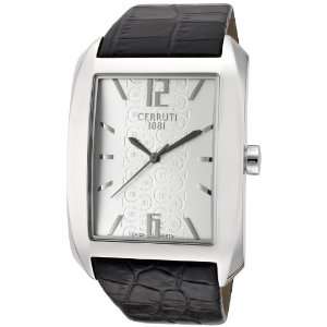  Mens Calisto Silver Dial Black Leather