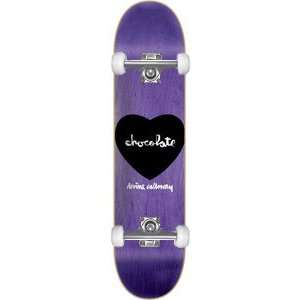  Chocolate Calloway Heart Complete Skateboard   8.0 W/Raw 