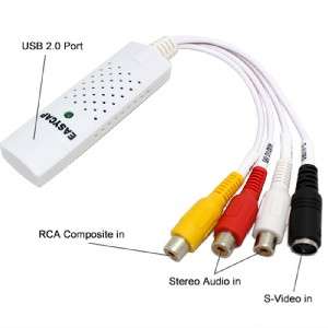 Mac Video TV DVD VHS Audio Capture Adapter USB 2 EZCAP  