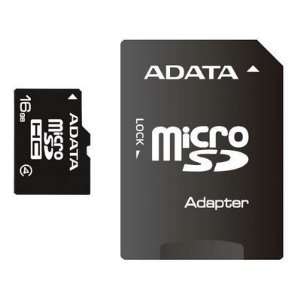  Adata Flash Memory Card 16 Gb Class 4 Mciro Sdhc W 