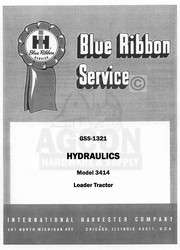 INTERNATIONAL 3414 Loader Hydraulic Service Manual IH  