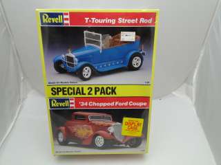 REVELL 2 PACK MODEL T TOURING STREET ROD 34 FORD COUPE  