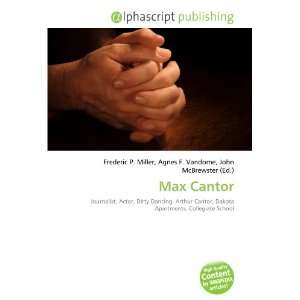  Max Cantor (9786133709461) Books