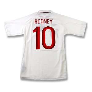  Free Ship England Euro 2012 Soccer Jersey (Size M) Rooney 