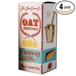 Fine Cheese Co. Caraway Oat Crackers, 6.2 Ounce Units (Pack of 4)