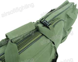 Airsoft Tactical Dual AEG Rifle Carrying Case Bag Olive Drab 100CM 
