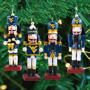  West Virginia   Nutcracker Ornament (4 pack) Sports 