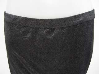 ARMANI EXCHANGE Black Metallic Shimmer Mini Skirt Sz 6  