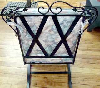Vintage Woodard Orleans Wrought Iron Patio Motion Chair  