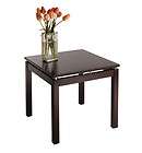   Linea End Table Night Stand w/ Chrome Accent by Winsome Wood, 21.25