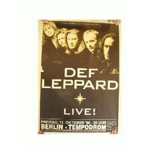 Def Leppard Concert Tour Poster