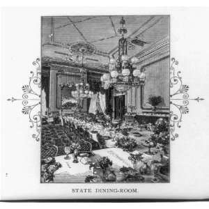   Dining Room,Pierce Administration,1853 1857,table