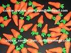 50 edible CARROTS cake decoration SUGAR TOPPER icing  