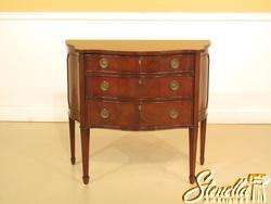 2485 Serpentine Federal Mahogany Commode 3dr Chest  