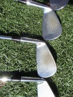 Used AP2 Titleist Golf Irons 4 PW. The lower numbers show wear from 