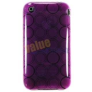 Soft TPU Hard Skin Case Cover For iPhone 3GS 3G BLUE  