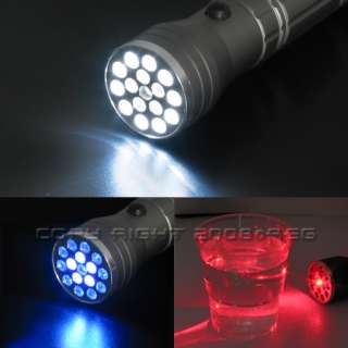 3IN 1 FLASHLIGHT 15 LED+UV+LASER TORCH LIGHT LAMP