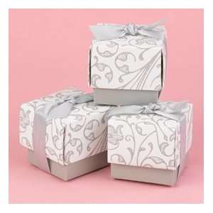  Floral Pattern Favor Boxes   Grey Arts, Crafts & Sewing
