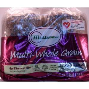 Miltons multi whole grain bread   2 loaves / 48 oz total  