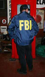 FBI   FANCY DRESS Movie / TV Style Windbreaker Jacket   F.B.I.   Large 