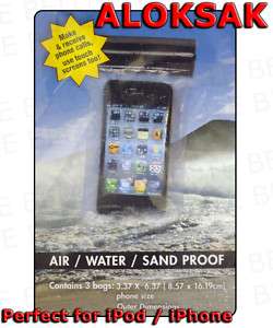 Aloksak 3x6 Waterproof Airtight iPOD iPHONE Bag Pouch  