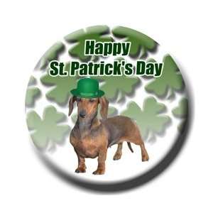  Dachshund St Patricks Day Pin Badge Button No 1 