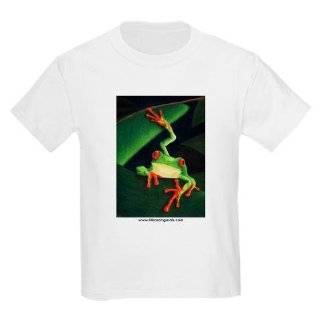 Red Eye Tree Frog Art Kids Light T Shirt by  by 