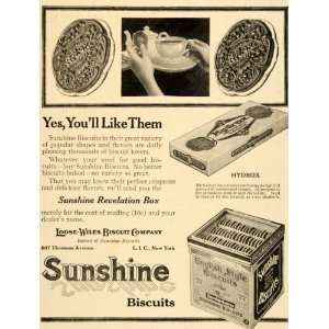   Ad Hydrox Sunshine Biscuits English Style Cookie   Original Print Ad