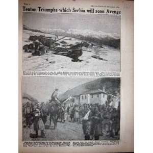 1916 WW1 Serbians Soldiers Karadjova Teuton Prisoners 