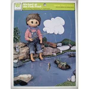 Whitman Company Frame Tray Puzzle Michael at the Fish Pond
