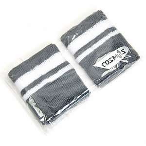  1 pair of COSMOS ® Gray with White stripe cotton sports 