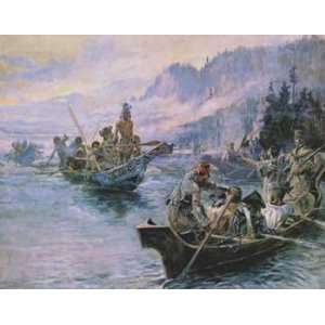  Charles Russell   Lewis and Clark On The Lower Columbia 