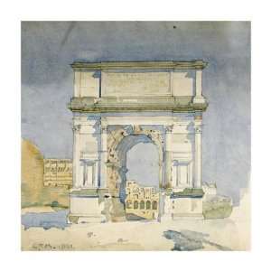  Rome Arch Of Titus by Charles Rennie Mackintosh. size 26 