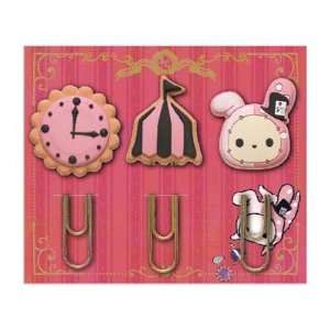    San x Sentimental Circus 3 Paper Clips Pink tent Toys & Games