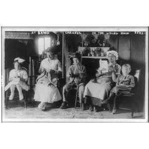  Family in living room,Broad Channel Island,Jamaica Bay,New 
