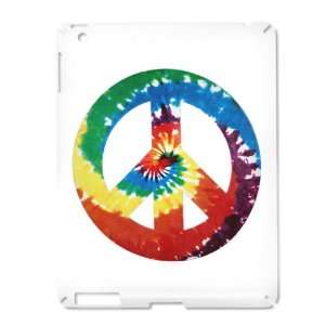  iPad 2 Case White of Rainbow Tye Dye Peace Symbol 