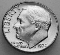 Roosevelt Dime 1974 P Uncirculated BU US Coins  