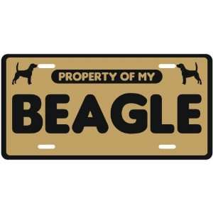  NEW  PROPERTY OF MY BEAGLE  LICENSE PLATE SIGN DOG