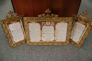 Nice Traditional Set of 3 Mass Cards + Altar Canons +  
