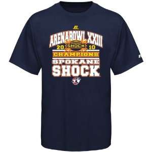  Russell Spokane Shock 2010 AFL Arena Bowl Champions Navy 