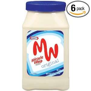 Kraft Miracle Whip, 48 Ounce Jars (Pack of 6)  Grocery 