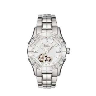   Womens 96R123 Mechanical Hand Wind Automatic White Dial Watch Dress