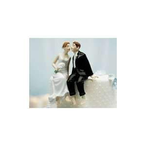  Whimsical Sitting Bride and Groom