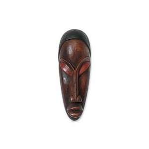  NOVICA Yoruban wood African mask, Gelede Mourning