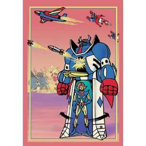 Warrior Robot 30X20 Canvas 