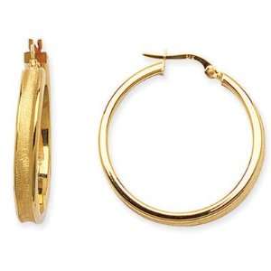  Yellow gold Designers 30mm Hoop Earrings Jewelry