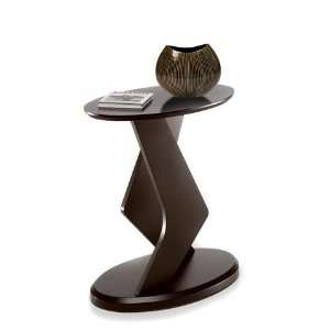  18 Inch High Podium Stand in Brown Finish Boomerang 